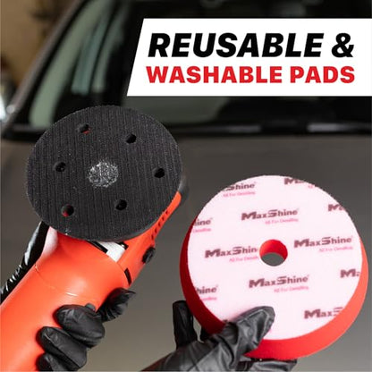 M21 Pro Dual Action Polisher & Foam Pads Kit