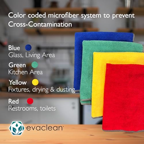 Premium Microfiber Cleaning Cloth 16"x16" (12 Count)
