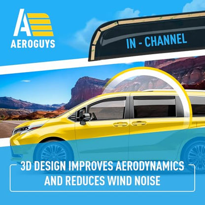 Extra Durable Window Deflectors in (4 Count)