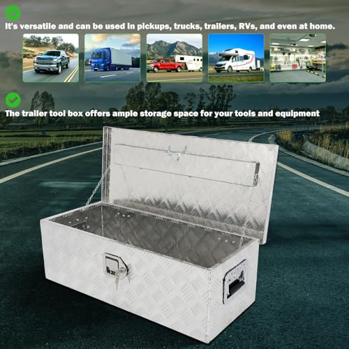 30 Inch Diamond Plate Truck Bed Tool Box