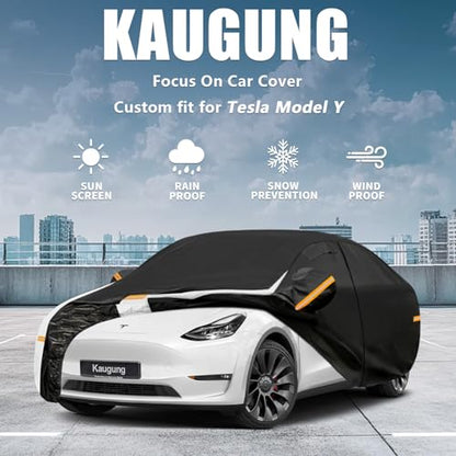 10 Layers Car Cover Custom Fit for Tesla Model Y 2020