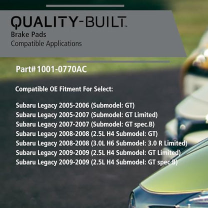 Rear Ceramic Brake Pads