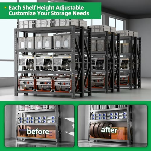 3000LBS Heavy Duty Storage Shelves (4 Count)