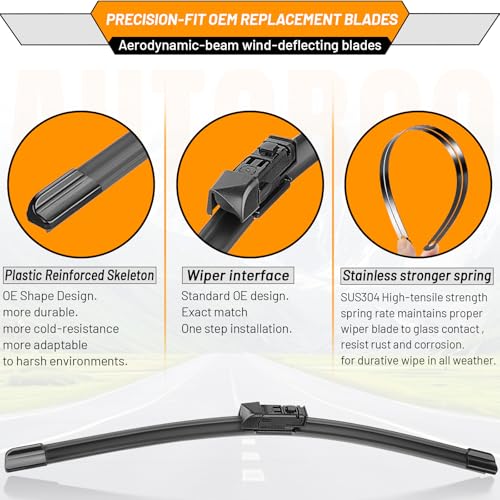 Windshield Wiper Blade Replacement for Subaru Crosstrek Impreza
