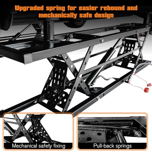 7000 LBS Portable Car Lift with Extension Plates for Garage Use