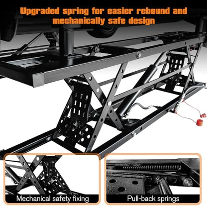 7000 LBS Portable Car Lift with Extension Plates for Garage Use