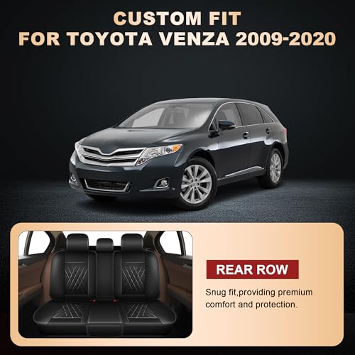 2 Front Car Seat Covers for Toyota Venza 2009