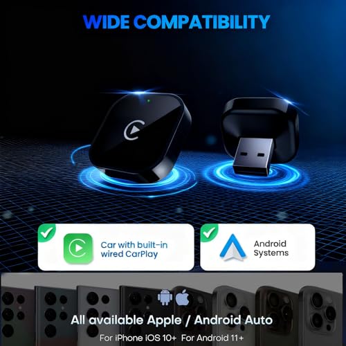Wireless CarPlay Adapter for Apple iPhone & Android