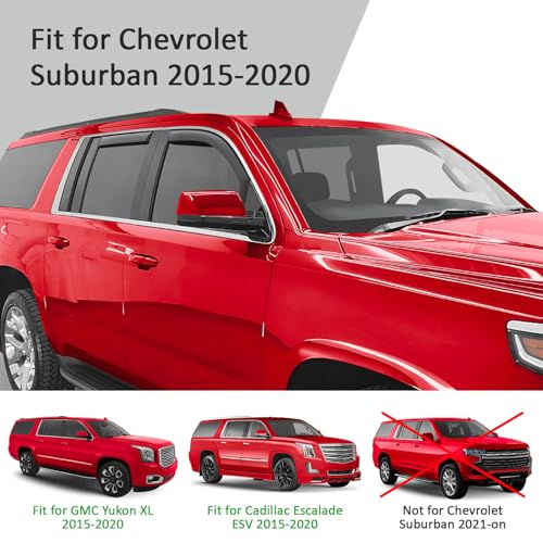 in Channel Extra Durable Rain Guards for Chevrolet