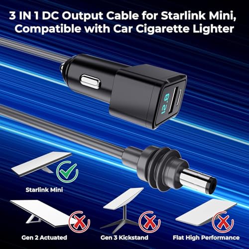 3 in 1 Starlink Mini Cable 10FT