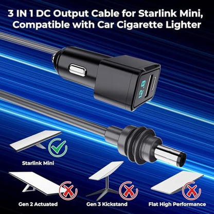 3 in 1 Starlink Mini Cable 10FT