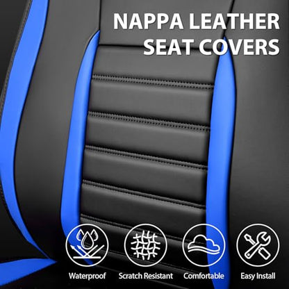 Nappa Leather Car Seat Covers Front Seats