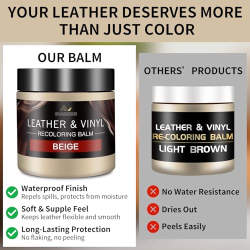 Leather Recoloring Balm and Leather Repair Kit for Furniture