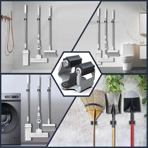 25 Pack Mop and Broom Holder Big Size Hanging 1 KG Extra (25 Count)