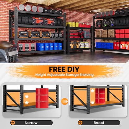 48" W Metal Storage Shelves Heavy Duty