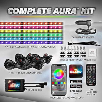 Aura Pro Multicolor Interior SUV & Van Lights w (6 Count)
