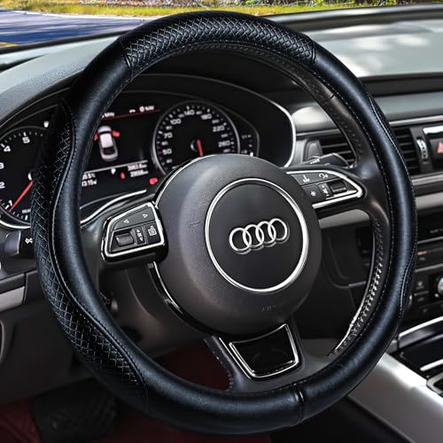 Heavy Duty Pure Cowhide Steering Wheel Cover