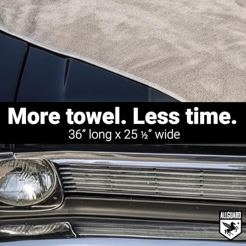 Platinum Microfiber Towels for Cars Extra Large Towel Set of 2 Drying Towels with Maximum Absorbency (2 Count)
