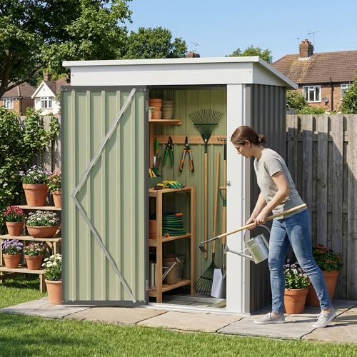 5x3 FT Outdoor Storage Shed with Floor Frame