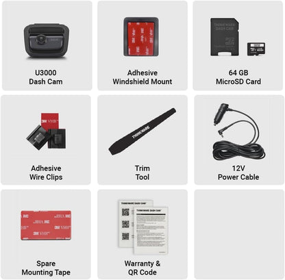 U3000 4K Dash Cam Front