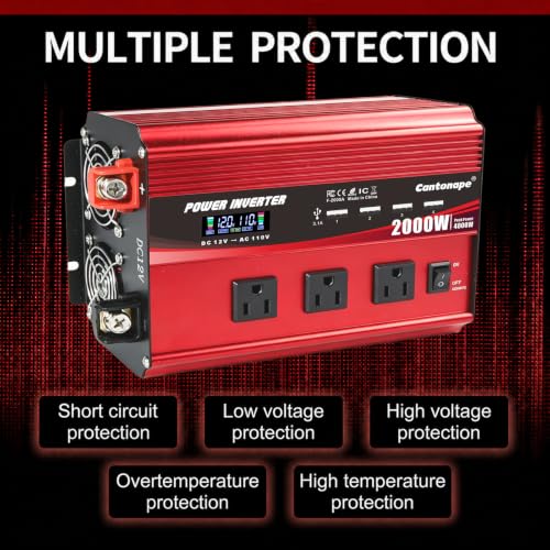 2000W Power Inverter 12V to 110V
