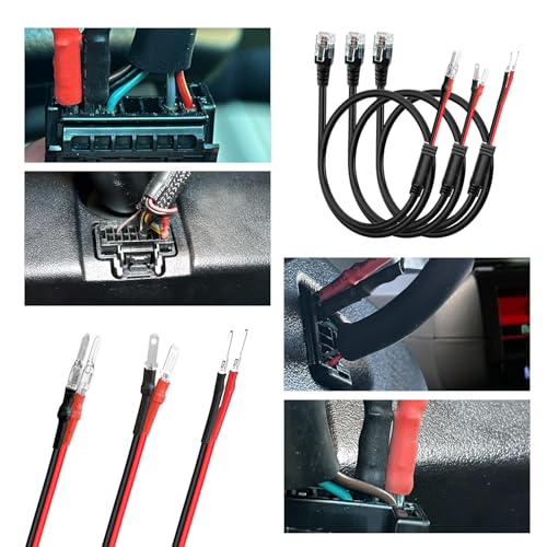 Radar Detector Mount+Rearview Mirror Hard Wire Power Cord kit 16"