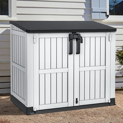 Light Gray Resin Tool Shed