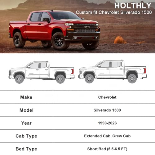 10 Layers Truck Cover Waterproof All Weather Custom Fit Chevrolet Silverado 1500