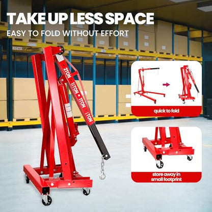 2.5 ton Engine Lift Cherry Picker with 8 ton Hydraulic Pump