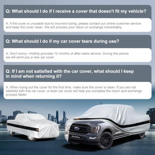 10 Layers Truck Cover Waterproof All Weather Custom Fit Ford F