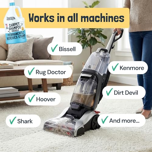 Carpet Cleaner Shampoo Solution for Machines (128 Fl Oz)