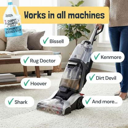 Carpet Cleaner Shampoo Solution for Machines (128 Fl Oz)