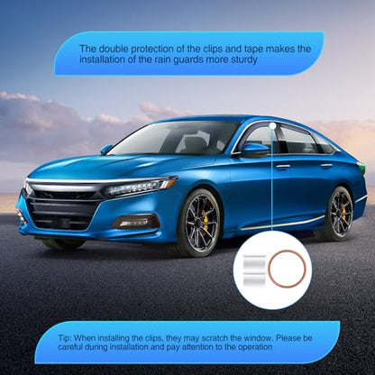 in Channel Rain Guards for Honda Accord 2018 (4 Count)