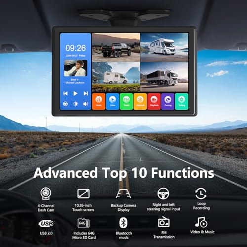4 Channel Backup Camera System