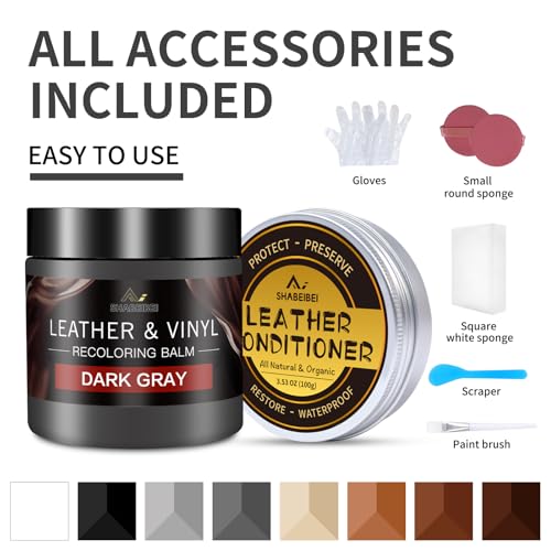 Leather Recoloring Balm with 100ml Mink Oil
