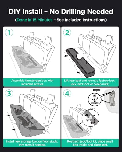 Truck Underseat Storage for Silverado Sierra