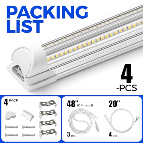 T8 LED Shop Lights 8FT (4 Count)