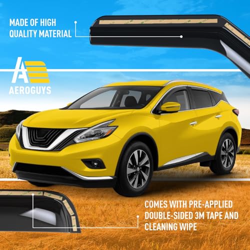 Extra Durable Window Deflectors in (4 Count)