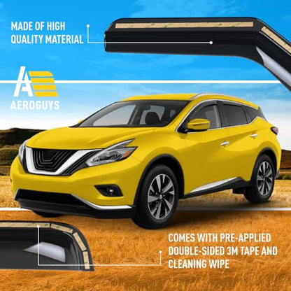 Extra Durable Window Deflectors in (4 Count)
