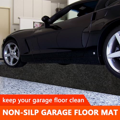 Non Slip Garage Floor Mat 7'4"x17' Extra Large Garage Parking Pad
