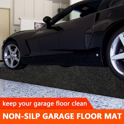 Non Slip Garage Floor Mat 7'4"x17' Extra Large Garage Parking Pad