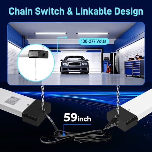 4FT Linkable LED Shop Light for Garage (4 Count)