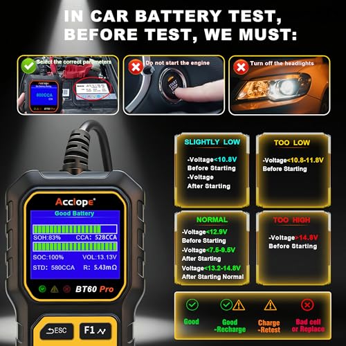 BT60 PRO Car Battery Tester 6V