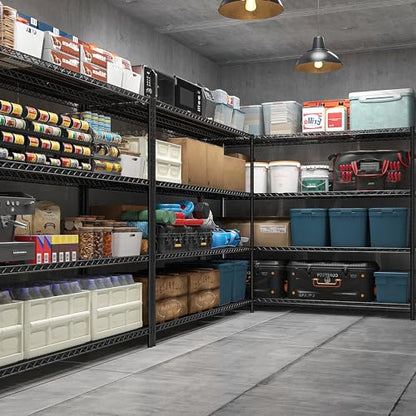 4 Tier Heavy Duty Shelving with Wheels