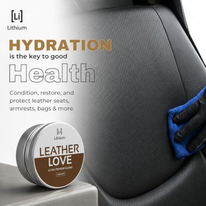 Lithium Leather Love Car Leather Cleaner and Conditioner (8 Ounce)