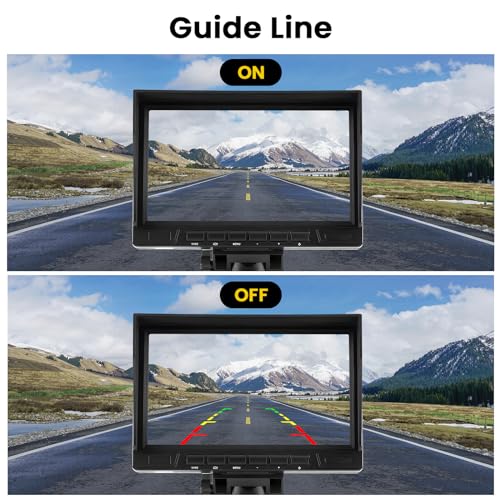 7'' Backup Camera Monitor Kit Dual RV Reverse Camera System (3 Count)