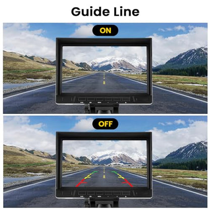 7'' Backup Camera Monitor Kit Dual RV Reverse Camera System (3 Count)