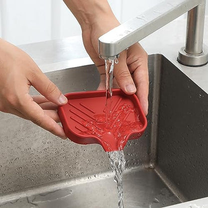 Silicone Soap Dish with Drain Spout