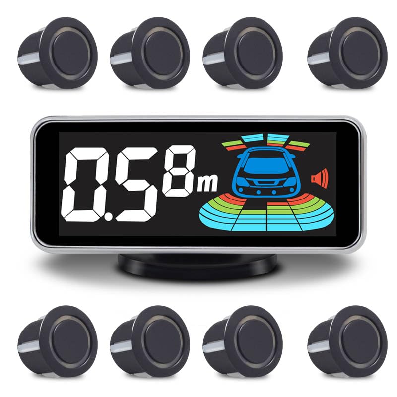 Car Parking Sensors Kit Reverse Radar parktronic System Auto Electronics Vehicle Back Assistant Reverse 8 Sensor