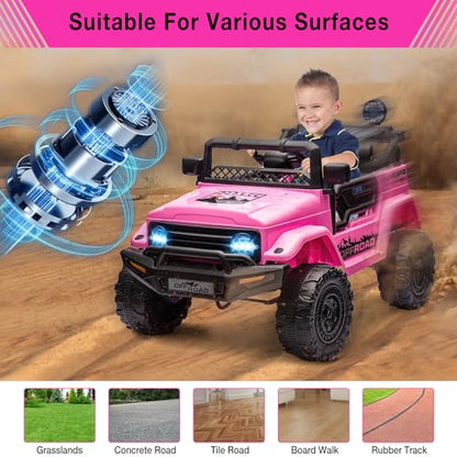 12V Kids Ride On Truck Car with Remote Control